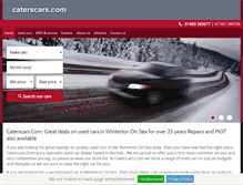 Tablet Screenshot of caterscars.com